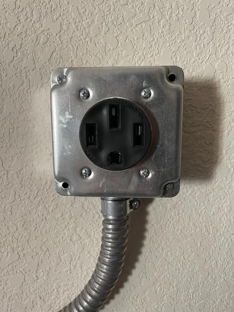 NEMA 14-50 outlet installed for Electrical Panel Upgrade in Woodmore