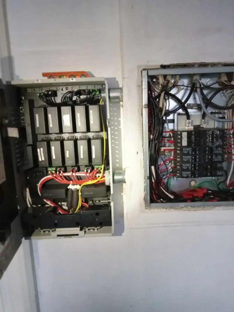 Electrical panel upgrade completed for Security Camera Wiring in Woodmore